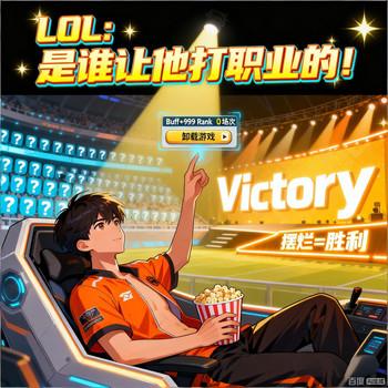 LOL：是谁让他打职业的！有声小说